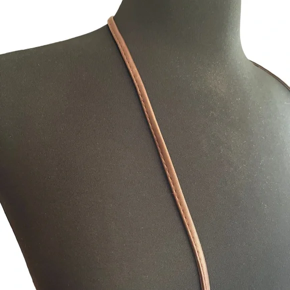 Vintage 90s leather patchwork crossbody mini bag brown - Picture 7 of 14